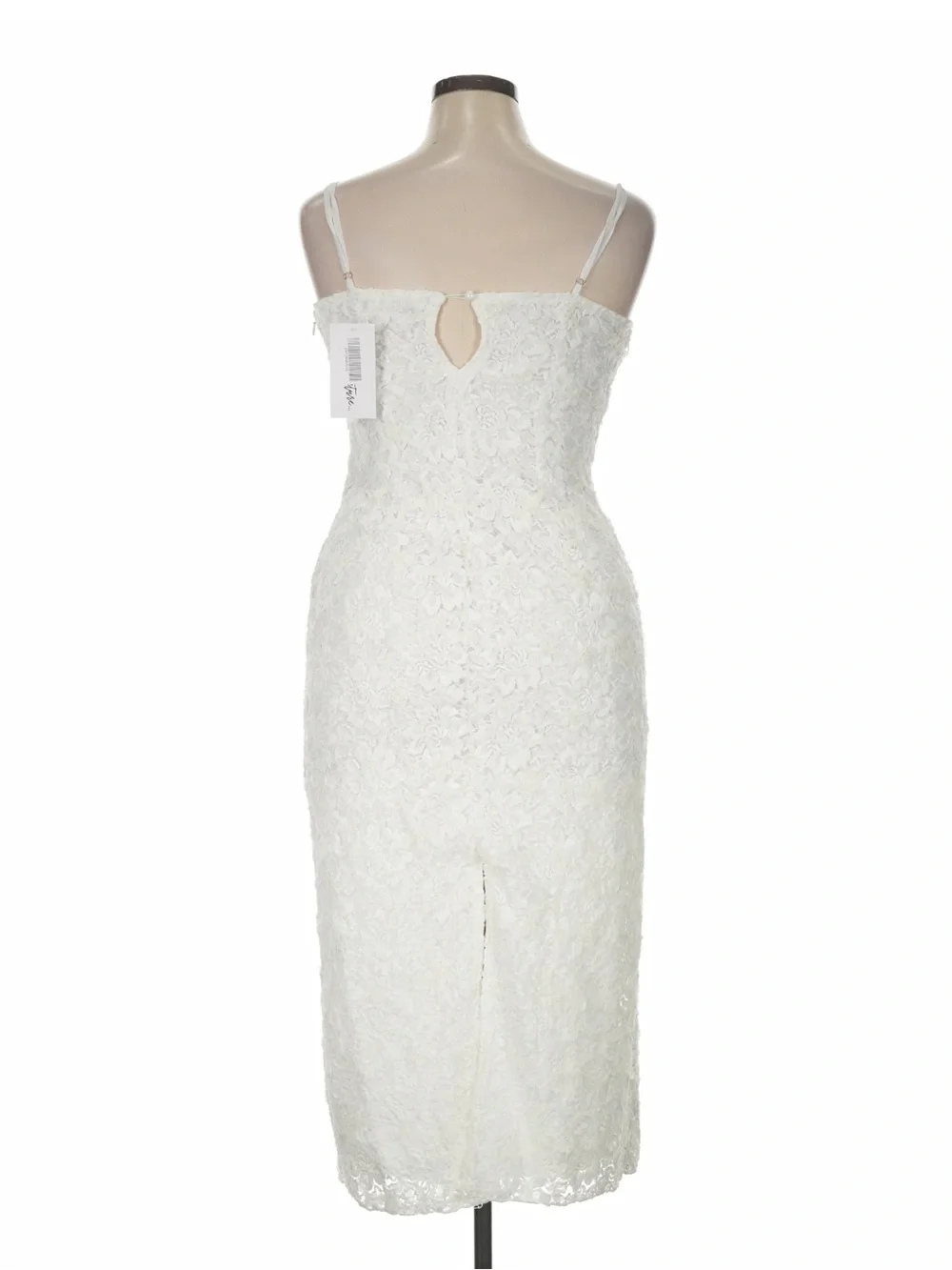 12th Tribe Ivy White Textured Midi Dress - Size XL - Picture 7 of 11